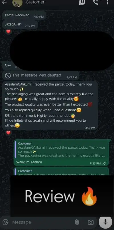 Customer review